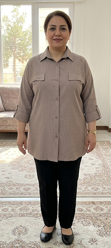 مانتو شومیزی سایزبزرگ
